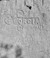 Doc Georgia '74. AS in a heart. Chicago lakefront stone carvings, behind La Rabida Hospital, 65th Street and the Lake. 2018 Doc Georgia '74. AS in a heart. Chicago lakefront stone carvings, behind La Rabida Hospital, 65th Street and the Lake. 2018
