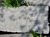 DA, L.H., other. Chicago lakefront stone carvings, behind La Rabida Hospital, 65th Street and the Lake. 2018 DA, L.H., other. Chicago lakefront stone carvings, behind La Rabida Hospital, 65th Street and the Lake. 2018