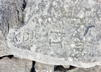 K.D., IH. Chicago lakefront stone carvings, behind La Rabida Hospital, 65th Street and the Lake. 2018