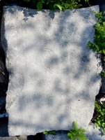 Heart and other marks, including scratched peace symbol. Chicago lakefront stone carvings, behind La Rabida Hospital, 65th Street and the Lake. 2018