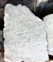 Pete & Deb. Chicago lakefront stone carvings, behind La Rabida Hospital, 65th Street and the Lake. 2018