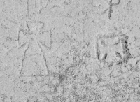 Maltese crosses, detail. Chicago lakefront stone carvings, behind La Rabida Hospital, 65th Street and the Lake. 2018 Maltese crosses, detail. Chicago lakefront stone carvings, behind La Rabida Hospital, 65th Street and the Lake. 2018