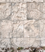 Skull relief at The Great Ball Court, Chichen Itza