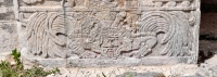Base of the south outer pier, Lower Temple of the Jaguar, Great Ballcourt Base of the south outer pier, Lower Temple of the Jaguar, Great Ballcourt