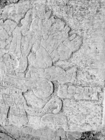 Mesoamerican creature, with "59SPT" date, September 1995, detail. Chicago lakefront stone carvings near Foster Avenue Beach. 2017 Mesoamerican creature, with "59SPT" date, September 1995, detail. Chicago lakefront stone carvings near Foster Avenue Beach. 2017