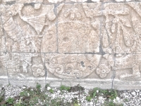 Skull relief at The Great Ball Court, Chichen Itza Skull relief at The Great Ball Court, Chichen Itza