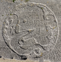 Mesoamerican skull. Chicago lakefront stone carvings between Foster Avenue and Bryn Mawr. 2013 Mesoamerican skull. Chicago lakefront stone carvings between Foster Avenue and Bryn Mawr. 2013