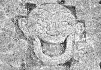 Laughing face. Chicago lakefront stone carvings, between Foster Avenue and Bryn Mawr. 2010 Laughing face. Chicago lakefront stone carvings, between Foster Avenue and Bryn Mawr. 2010