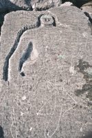 Massive figure, with enhancements. Chicago lakefront stone carvings, south of Montrose Harbor. Before 2003 Massive figure, with enhancements. Chicago lakefront stone carvings, south of Montrose Harbor. Before 2003