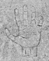 Hand. Chicago lakefront stone carvings, between Foster Avenue and Bryn Mawr. 2017 Hand. Chicago lakefront stone carvings, between Foster Avenue and Bryn Mawr. 2017
