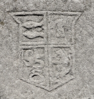 Coat of arms. Chicago lakefront stone carvings, between Foster Avenue and Bryn Mawr. 2013 Coat of arms. Chicago lakefront stone carvings, between Foster Avenue and Bryn Mawr. 2013