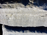 Bob Perdzinskie + Sue. Chicago lakefront stone carvings, Rainbow Beach. 2019