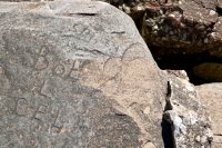 5/9/59, Bob L Cel. Chicago lakefront stone carvings, between 45th Street and Hyde Park Blvd. 2020