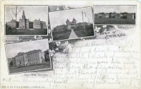 Asylum for Feeble-Minded Children, Lincoln, Illinois, postcard