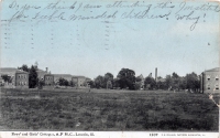 Boys' and girls' cottages, Asylum for Feeble-Minded Children, Lincoln, Illinois, postcard