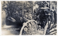 Rock garden at Little Bit O' Heaven, Davenport, Iowa, postcard