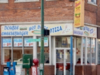 Storefront. Bonnie's Hot Dogs, Central Park Avenue and 26th Street