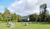 Stone circle re-creation at Plas Newydd