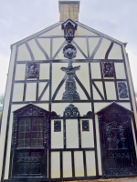 Side view of Plas Newydd, Llangollen, Wales