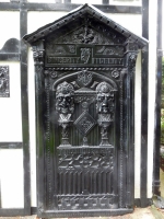 Decorated entryway, Plas Newydd, Llangollen, Wales