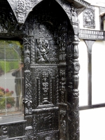 Decorated alcove, Plas Newydd, Llangollen, Wales
