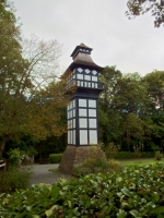 Late 19th century water tower on the grounds of Plas Newydd, home to the Ladies of Llangollen, Wales