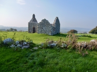 Capel Lligwy, 12th century chapel near Din Lligwy, Wales
