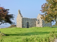 Capel Lligwy, 12th century chapel near Din Lligwy, Wales