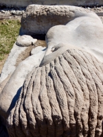 Mermaid. Chicago lakefront stone carvings, originally at 39th Street, saved and relocated to Oakwood Beach. 2019