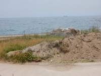 Mermaid. Chicago lakefront stone carvings, originally at 39th Street, saved and relocated to Oakwood Beach. 2019