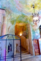 Colorful ceiling, Antoni Gaudí's Casa Milà, Barcelona