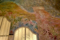 Colorful  ceiling, Antoni Gaudí's Casa Milà, Barcelona