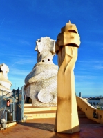 Chimneys, Antoni Gaudí's Casa Milà, Barcelona