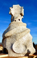 Rooftop detail, Antoni Gaudí's Casa Milà, Barcelona