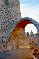 Rooftop details, Antoni Gaudí's Casa Milà, Barcelona