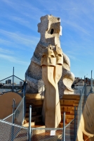 Rooftop details, Antoni Gaudí's Casa Milà, Barcelona