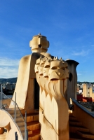 Rooftop details, Antoni Gaudí's Casa Milà, Barcelona
