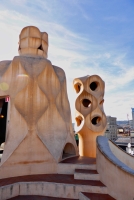 Rooftop details, Antoni Gaudí's Casa Milà, Barcelona