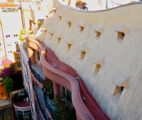 Curvy roof, Antoni Gaudí's Casa Milà, Barcelona