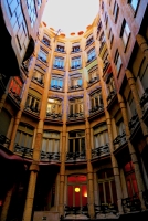 Interior courtyard, Antoni Gaudí's Casa Milà