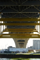 Underneath the former Bridge to Nowhere, Milwaukee