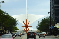 The Calatrava sail, Milwaukee Art Museum