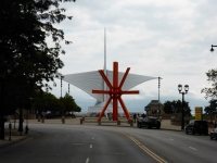 Another view of the Calatrava sail, Milwaukee Art Museum