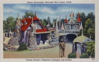 Color view of George Daynor at the Depression Palace, Vineland, New Jersey, postcard