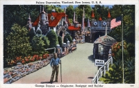 Color view of George Daynor at the Depression Palace, Vineland, New Jersey, postcard Color view of George Daynor at the Depression Palace, Vineland, New Jersey, postcard