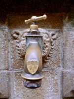 Cool plumbing fixture, Mont-Saint-Michel