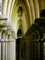 The cloister, Mont-Saint-Michel