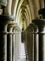 The cloister, Mont-Saint-Michel