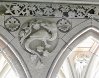 The cloister, Mont-Saint-Michel