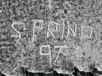 1997, Spring. Lost. Chicago lakefront stone carvings, south of Montrose Harbor. 2003